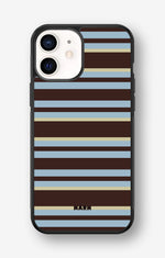 iPhone 12 Mini Hard Case – Latte Lines - View 1