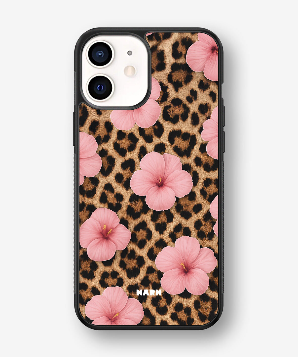 iPhone 12 Mini Hard Case – Leopard Flower - View 1