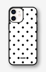 iPhone 12 Mini Hard Case – Mono Dots - View 1