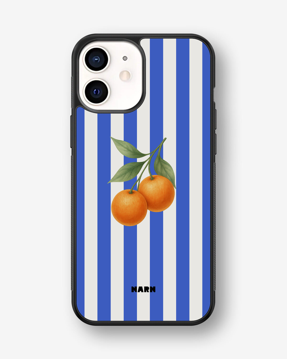 iPhone 12 Mini Hard Case – Orange Stripes - View 1