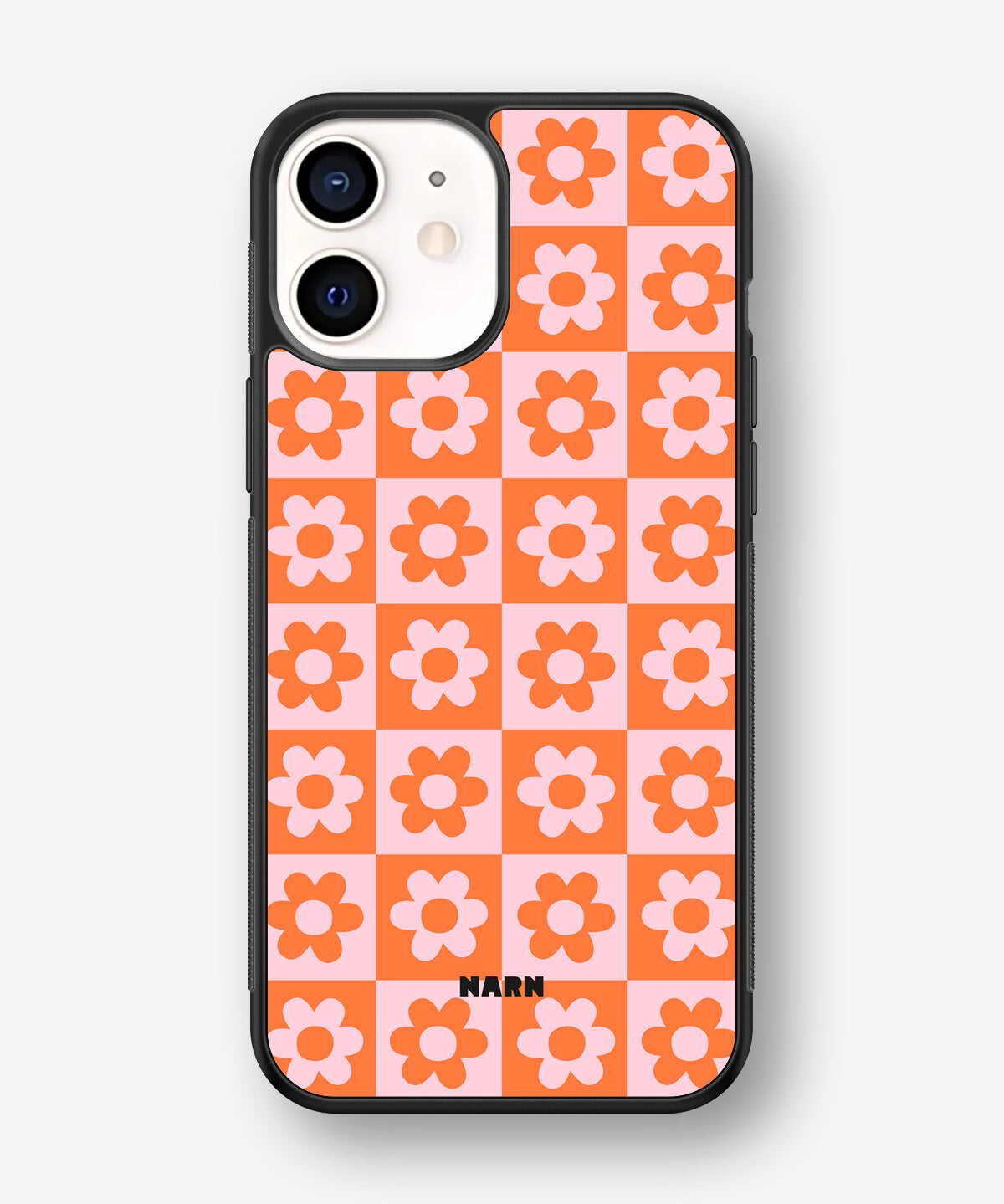 iPhone 12 Mini Hard Case – Peach Petals - View 1