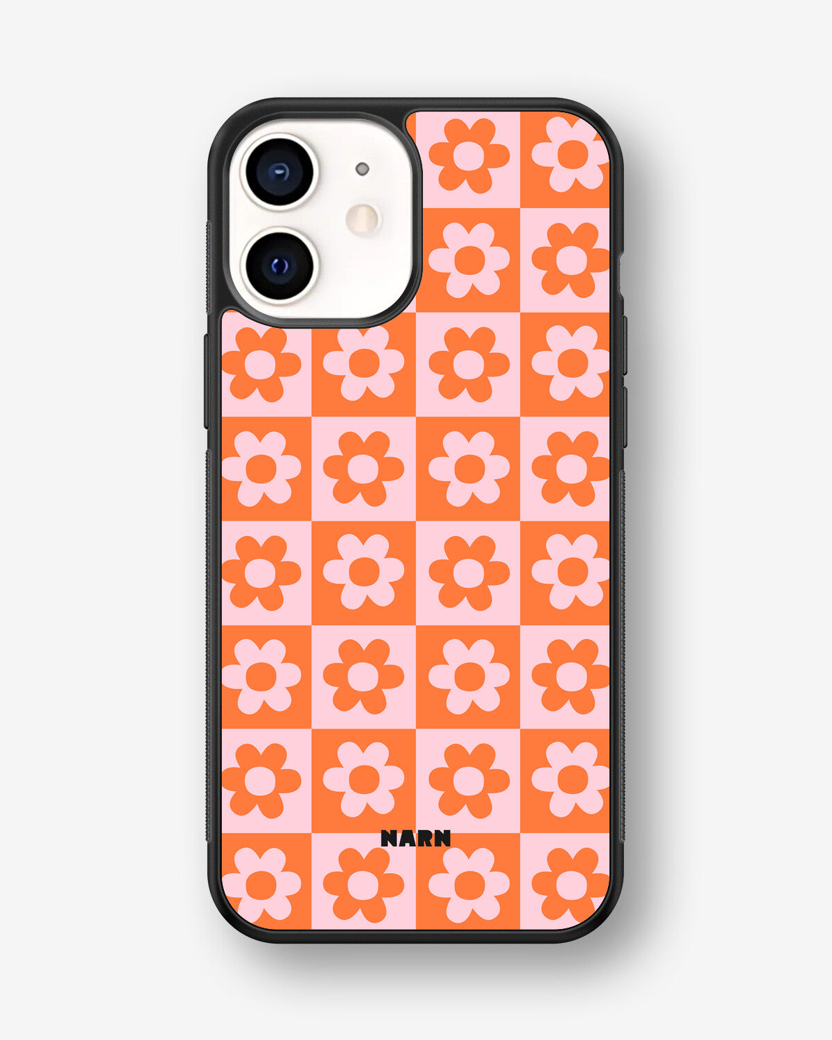 iPhone 12 Mini Hard Case – Peach Petals - View 1