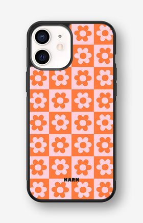 iPhone 12 Mini Hard Case – Peach Petals - View 1