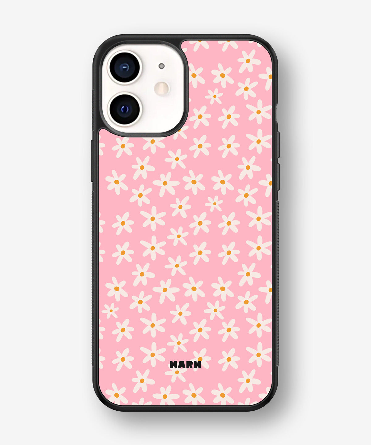 iPhone 12 Mini Hard Case – Pink Daisy - View 1