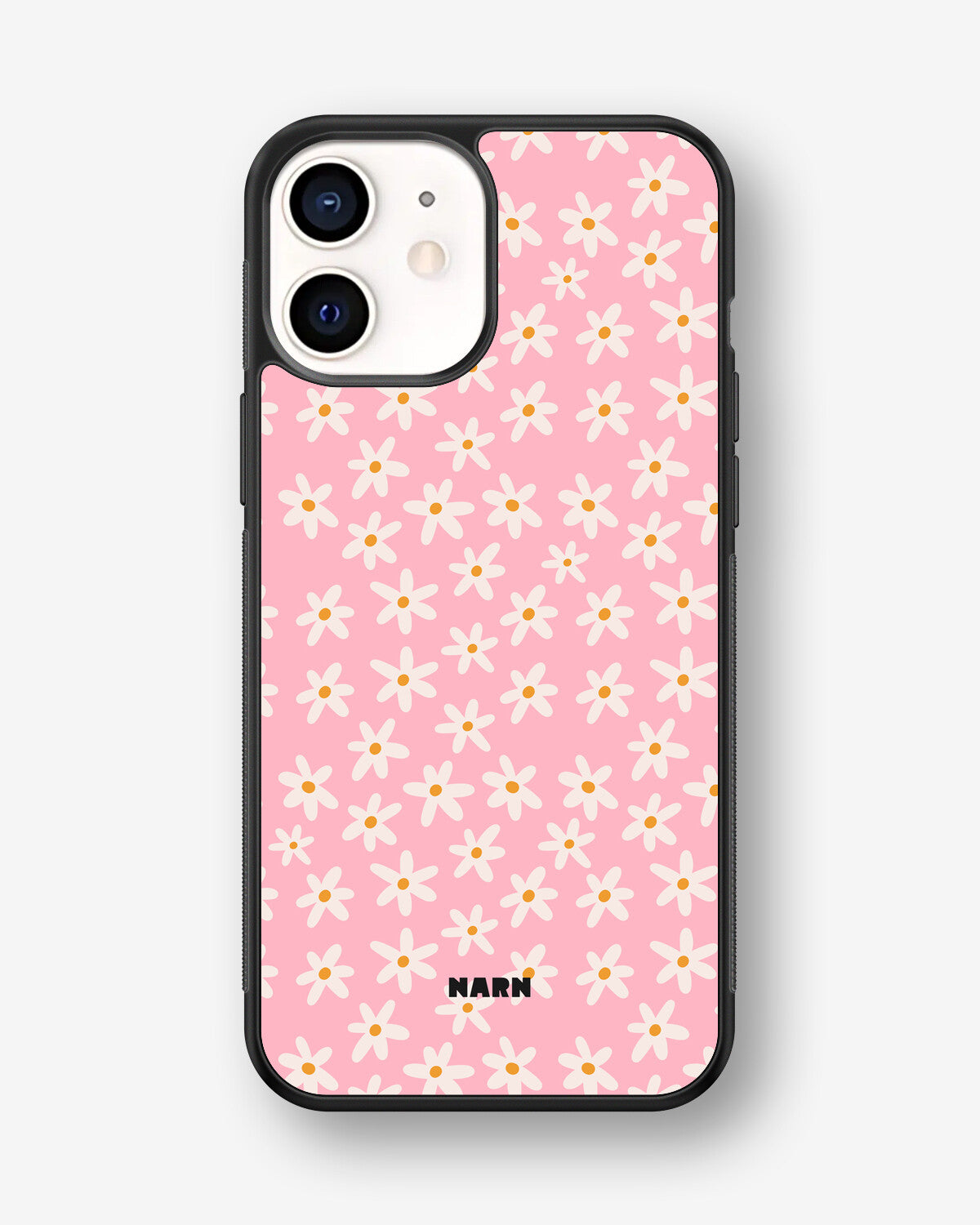 iPhone 12 Mini Hard Case – Pink Daisy - View 1