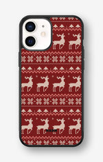 iPhone 12 Mini Hard Case – Reindeer Knit - View 1