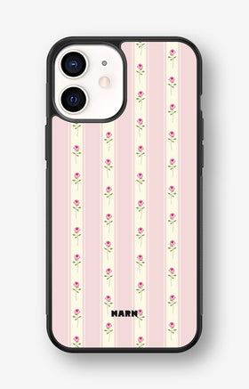 iPhone 12 Mini Hard Case – Rose Lines - View 1