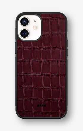 iPhone 12 Mini Hard Case – Rouge Croc - View 1