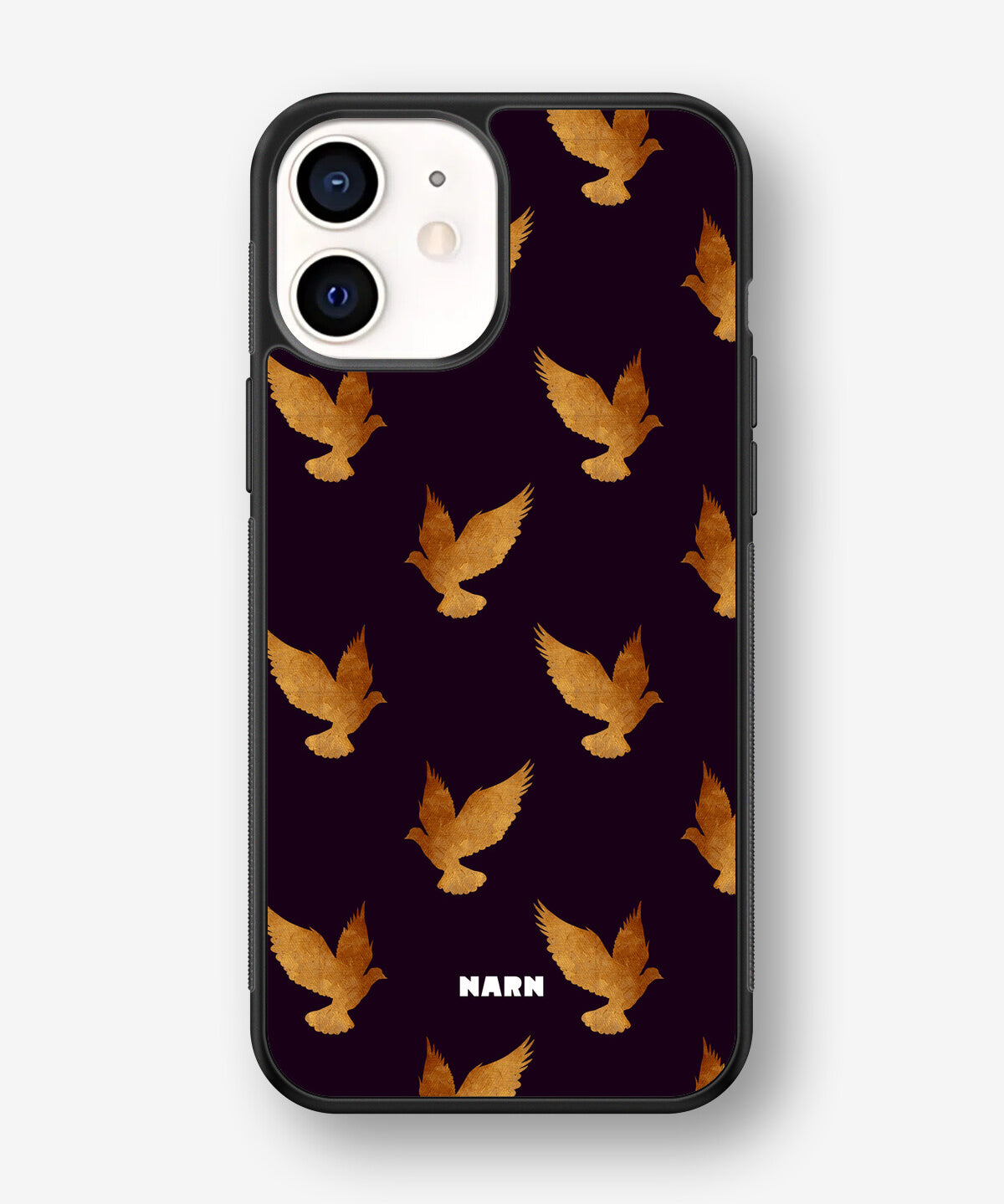 iPhone 12 Mini Hard Case – Royal Doves - View 1