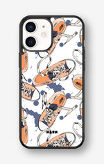 iPhone 12 Mini Hard Case – Apricot Sneakers - View 1