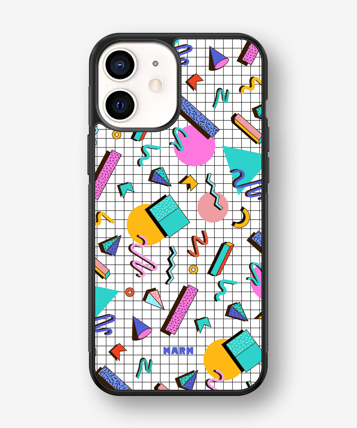 iPhone 12 Mini Hard Case – 80s Memphis - View 1