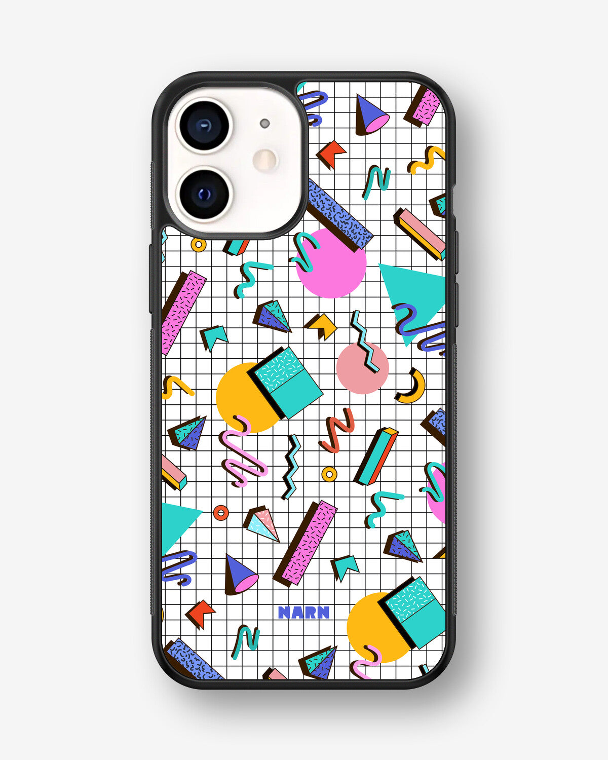 iPhone 12 Mini Hard Case – 80s Memphis - View 1