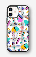 iPhone 12 Mini Hard Case – 80s Memphis - View 1