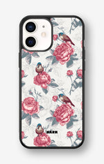 iPhone 12 Mini Hard Case – Birds Among Roses - View 1