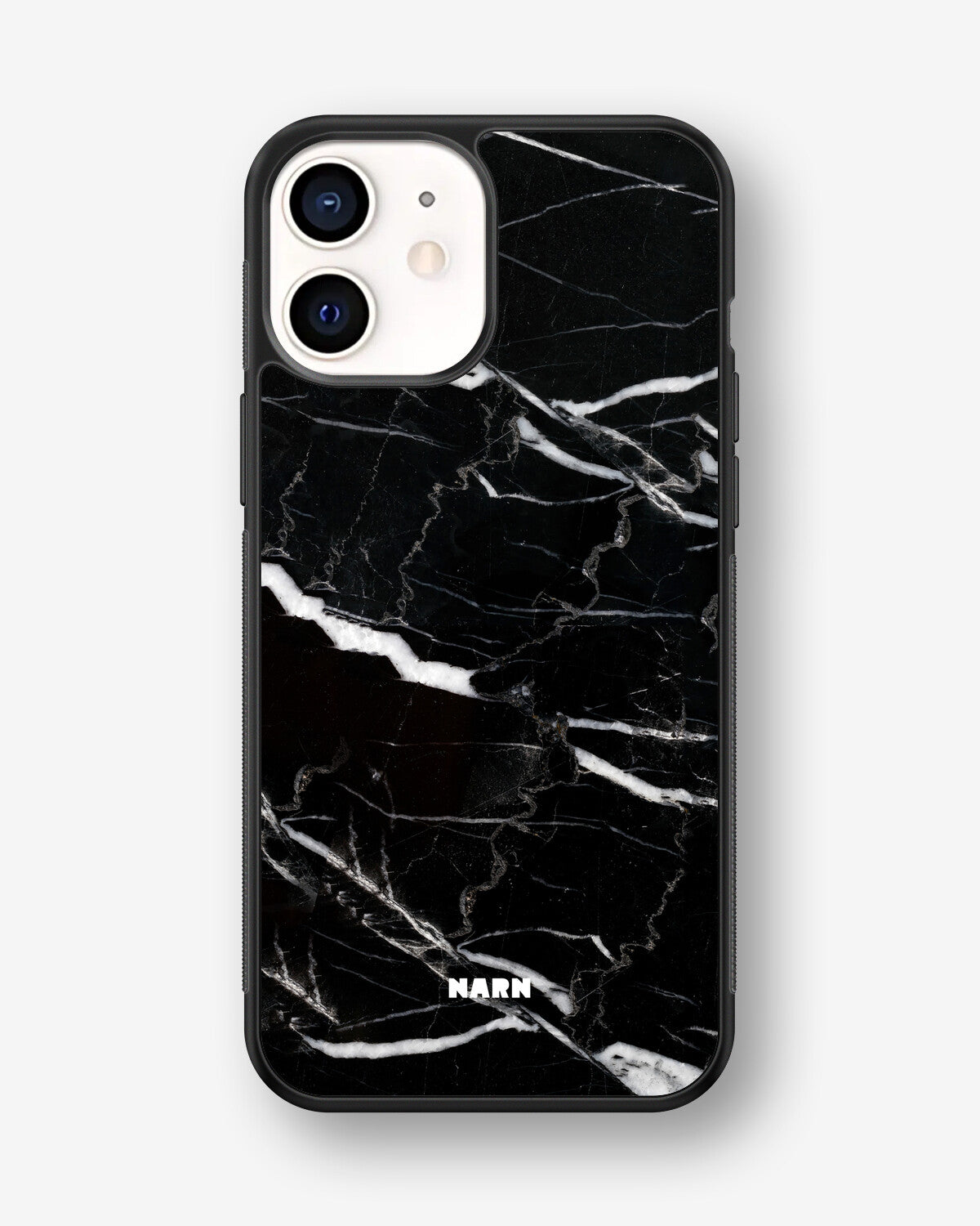 iPhone 12 Mini Hard Case – Black Marble - View 1
