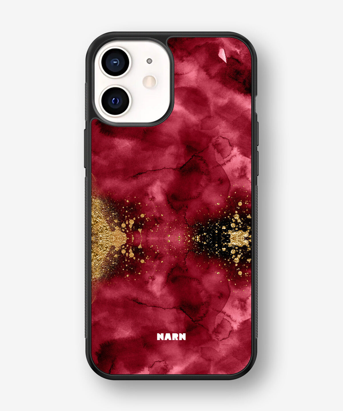iPhone 12 Mini Hard Case – Burgendy Shimmer - View 1