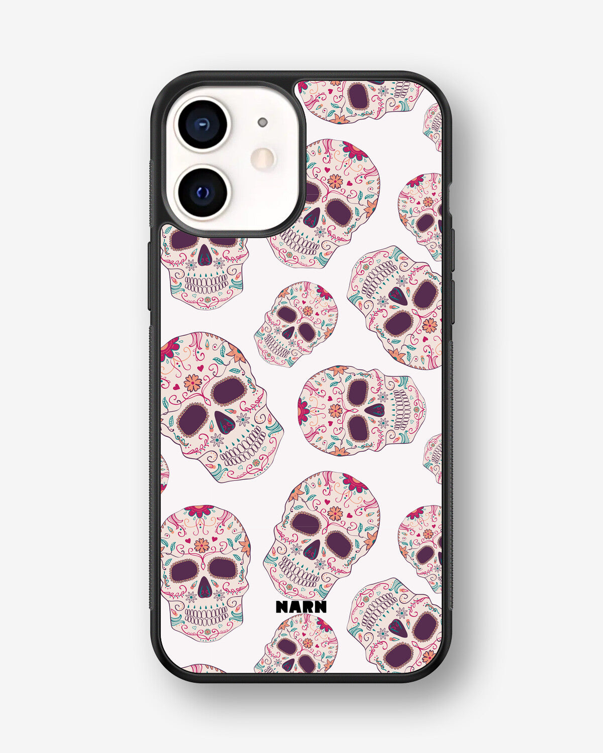 iPhone 12 Mini Hard Case – Calavera Skulls - View 1