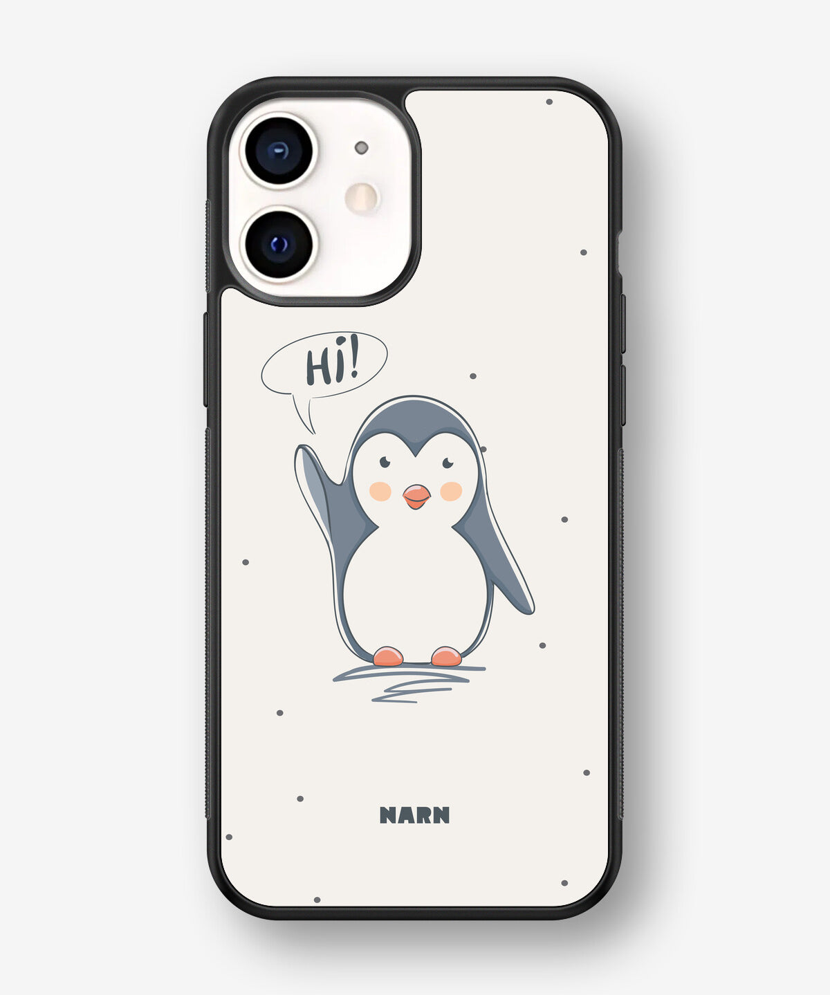 iPhone 12 Mini Hard Case – Cute Penguin - View 1