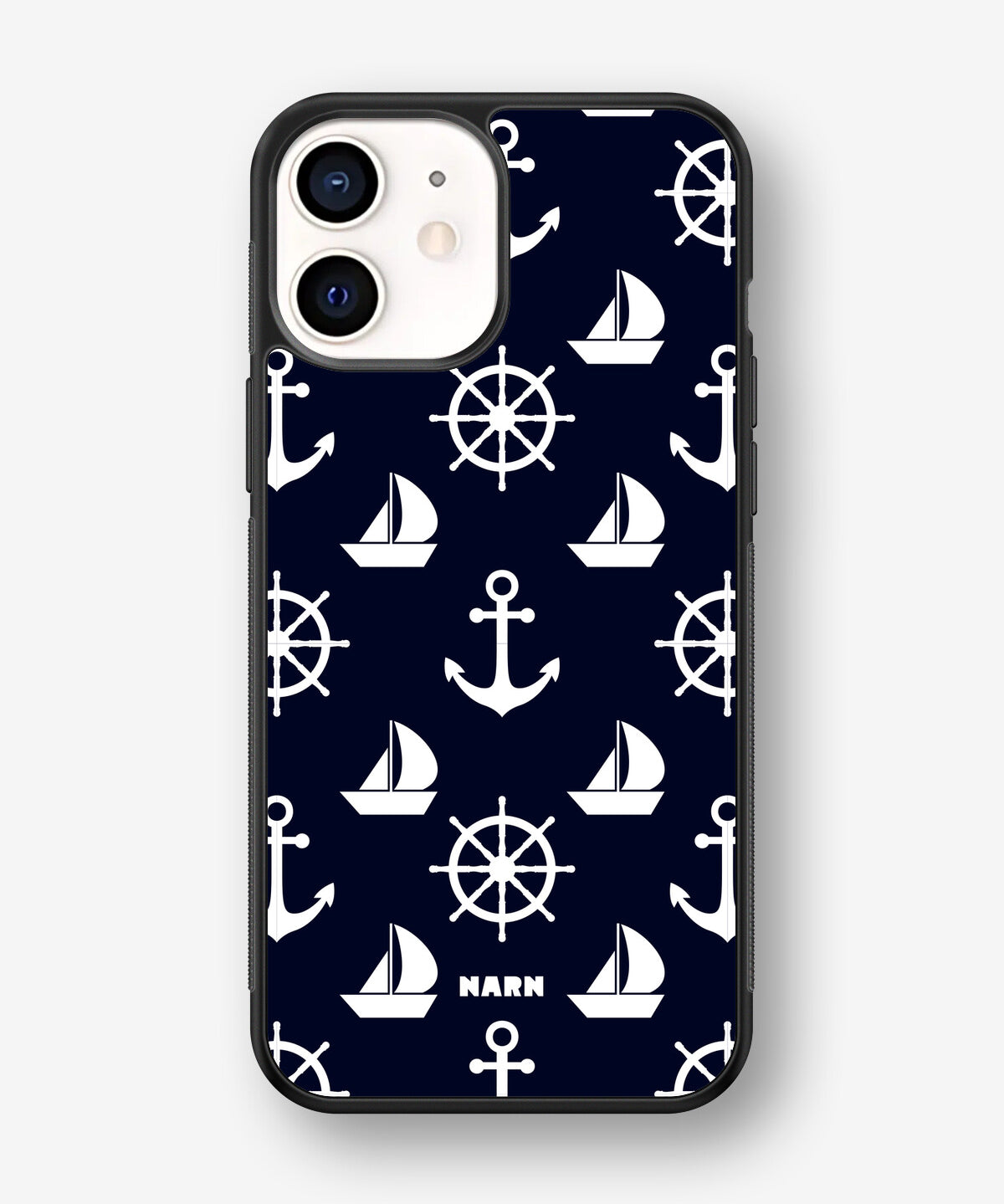 iPhone 12 Mini Hard Case – Deep Blue Voyage - View 1