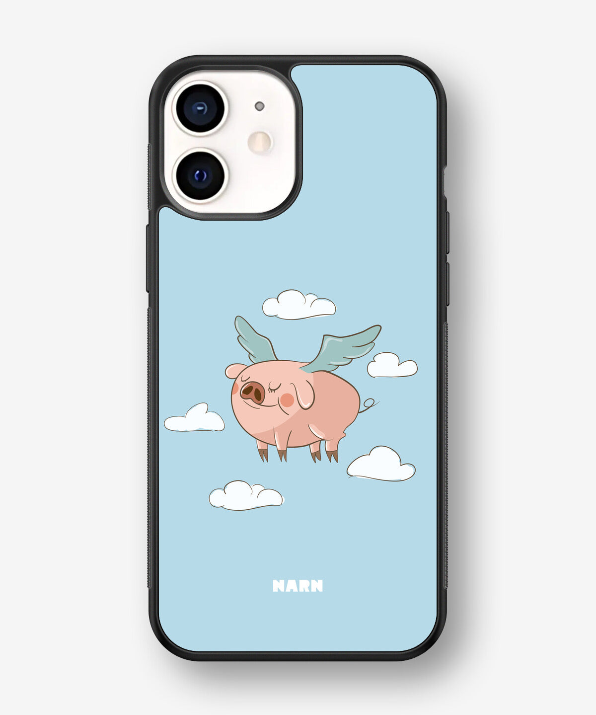 iPhone 12 Mini Hard Case – Dreamy Pig - View 1