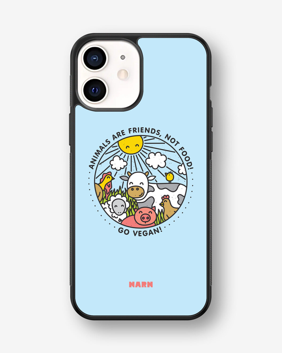 iPhone 12 Mini Hard Case – Friends, Not Food - View 1