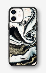 iPhone 12 Mini Hard Case – Golden Swirl - View 1