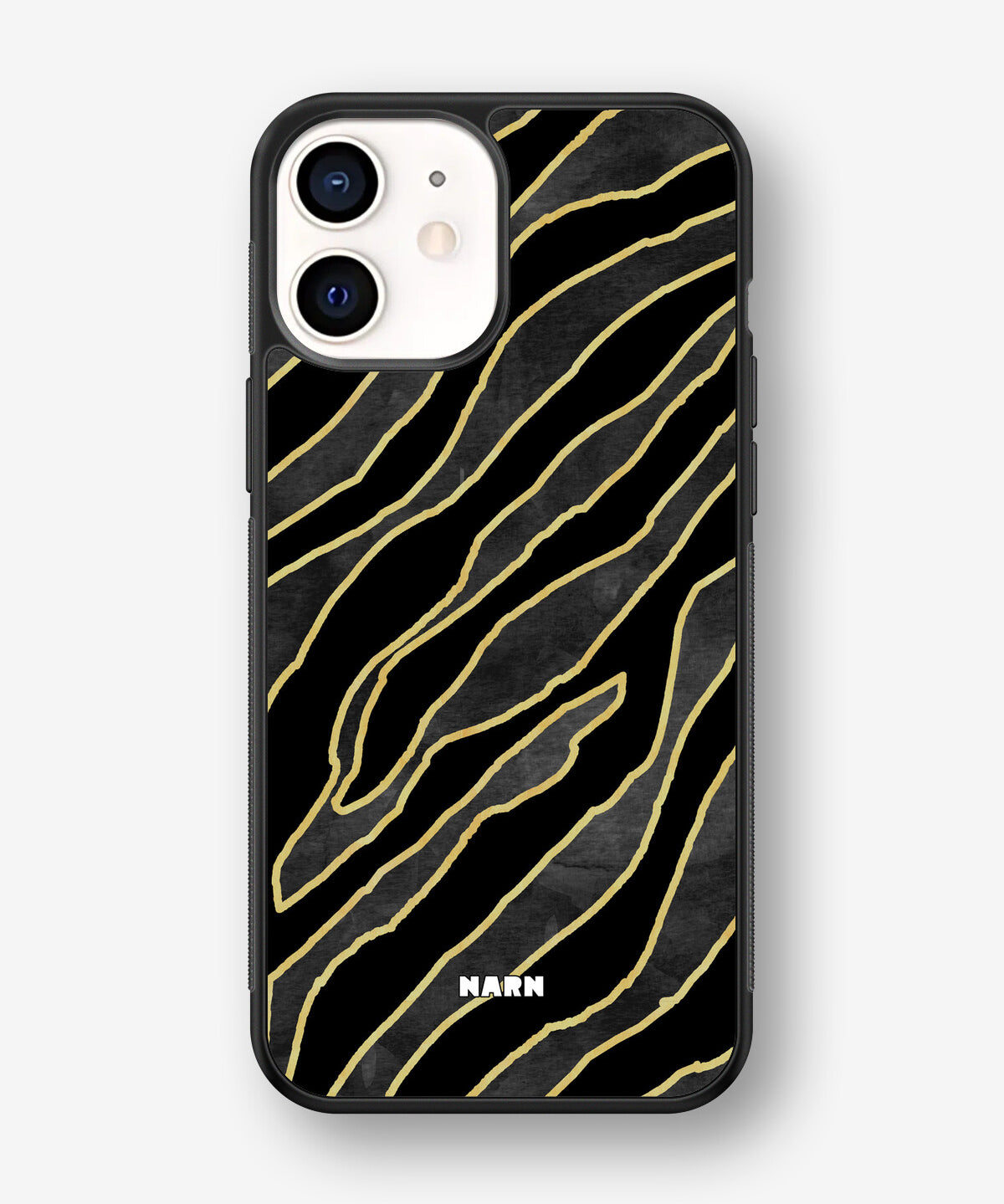 iPhone 12 Mini Hard Case – Golden Zebra - View 1