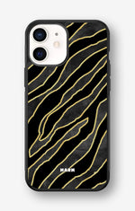 iPhone 12 Mini Hard Case – Golden Zebra - View 1