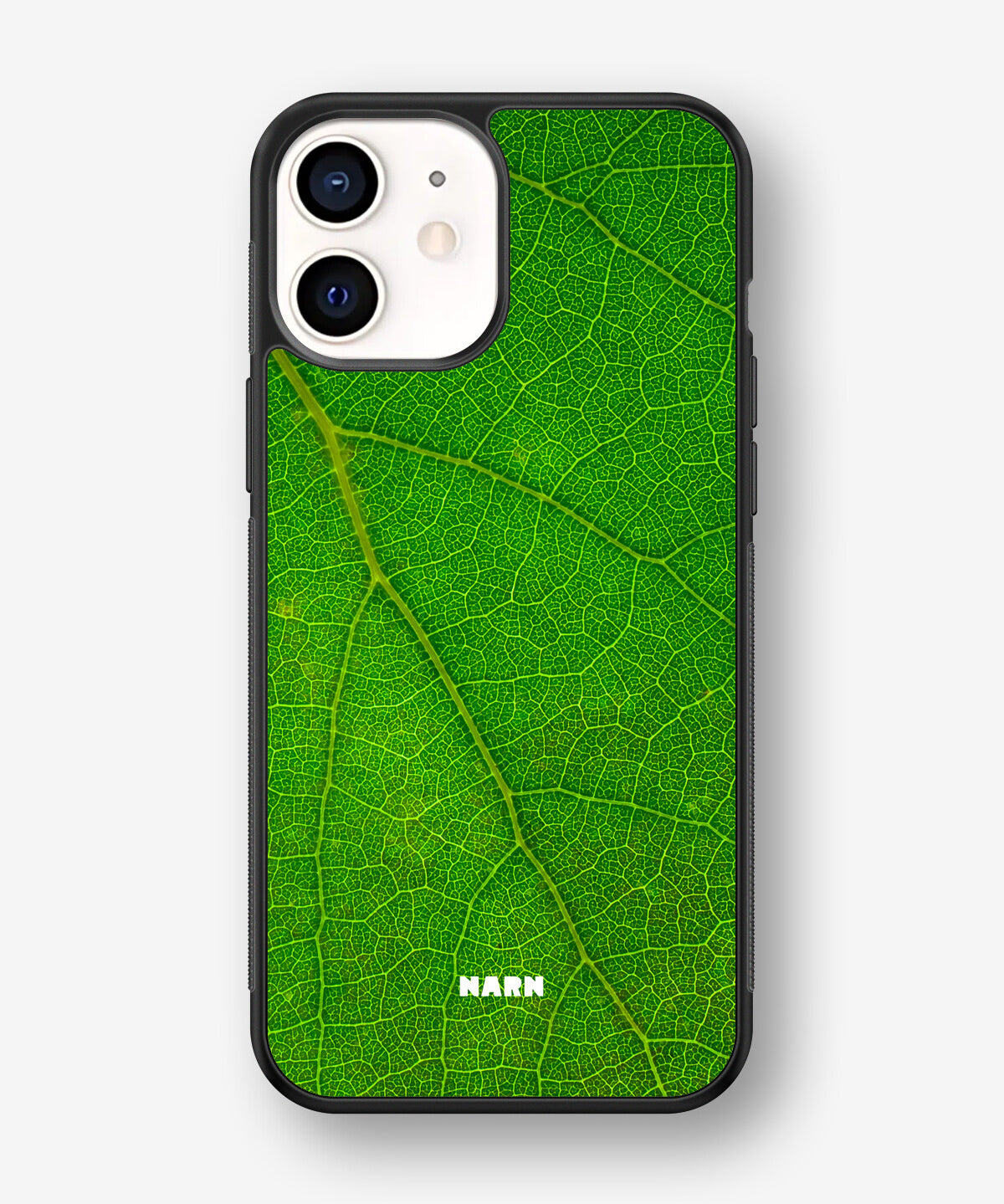 iPhone 12 Mini Hard Case – Green Leafy - View 1