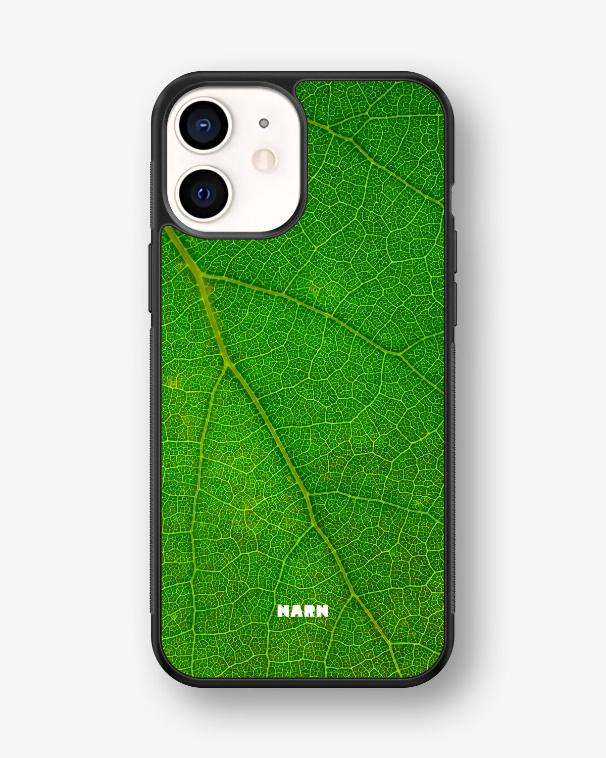 iPhone 12 Mini Hard Case – Green Leafy - View 1