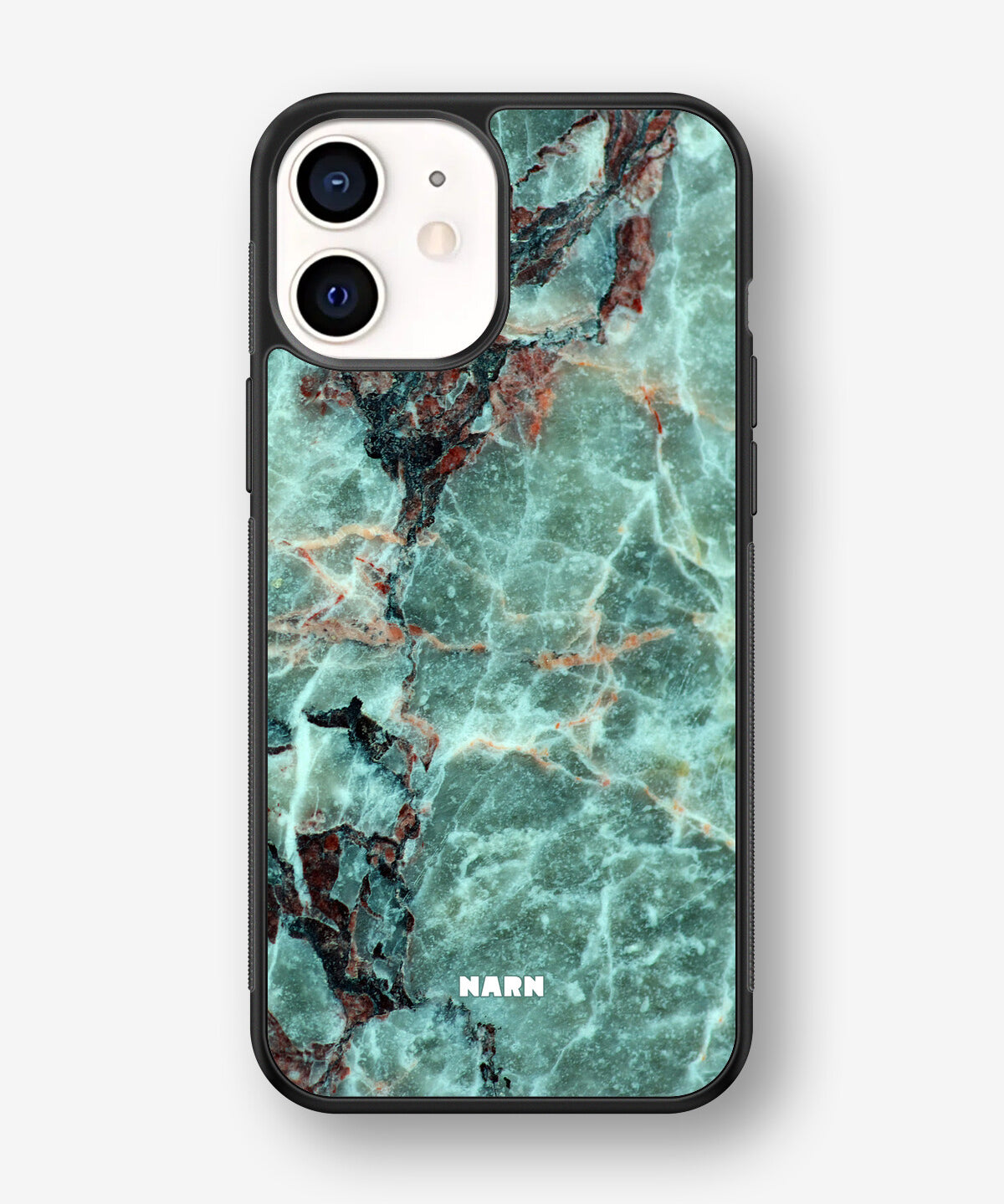 iPhone 12 Mini Hard Case – Green Marble - View 1