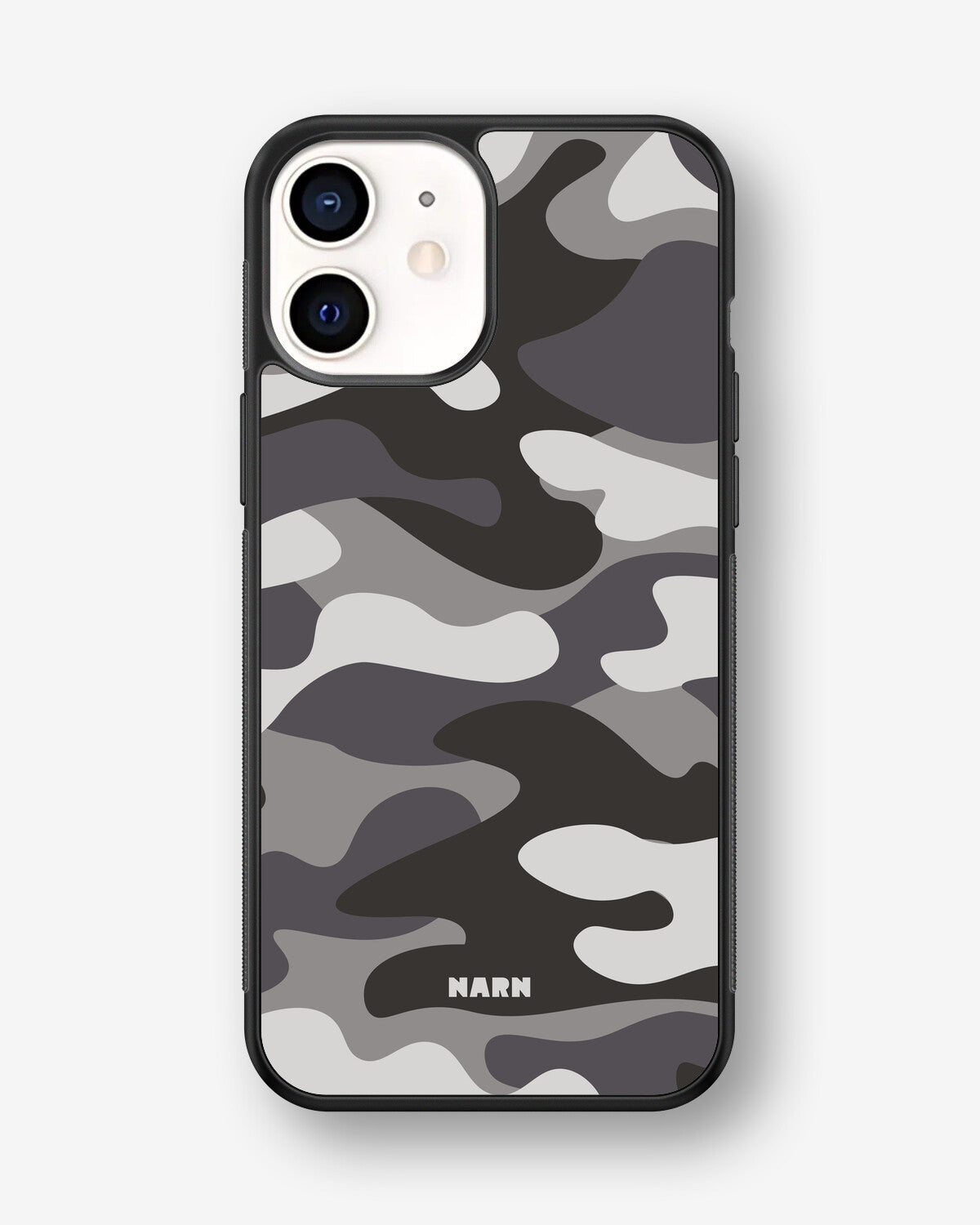 iPhone 12 Mini Hard Case – Grey Camo - View 1
