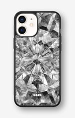 iPhone 12 Mini Hard Case – Grey Crystals - View 1