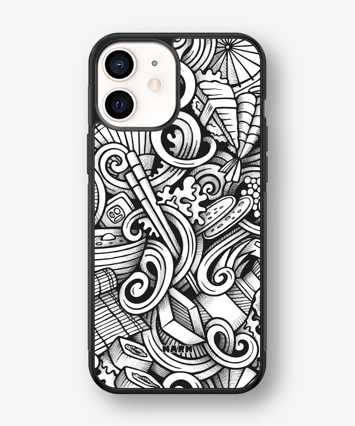 iPhone 12 Mini Hard Case – Japanese Pattern - View 1