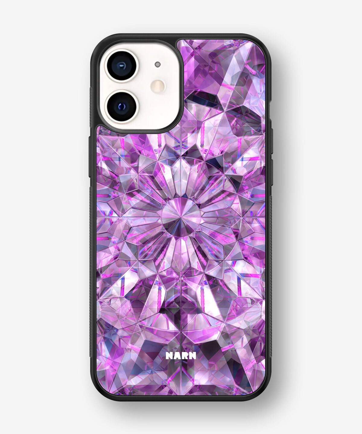 iPhone 12 Mini Hard Case – Lavender Crystals - View 1