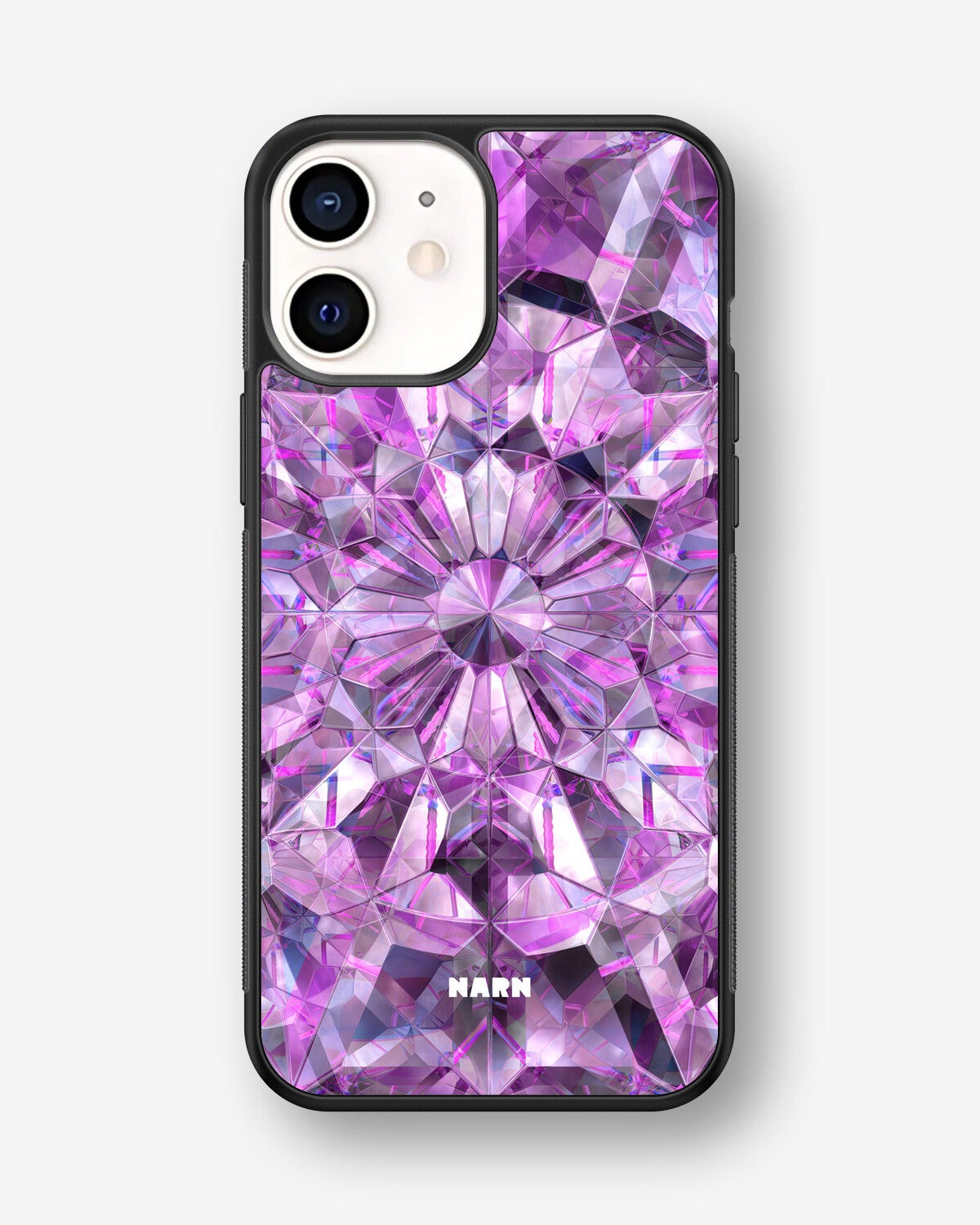 iPhone 12 Mini Hard Case – Lavender Crystals - View 1