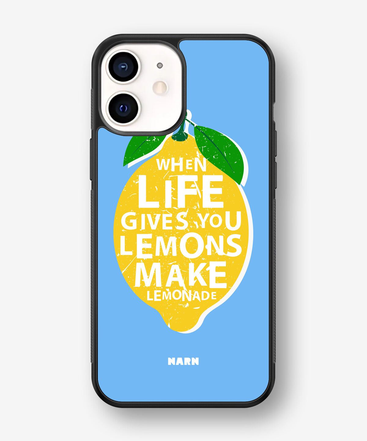 iPhone 12 Mini Hard Case – Lemon Quote - View 1