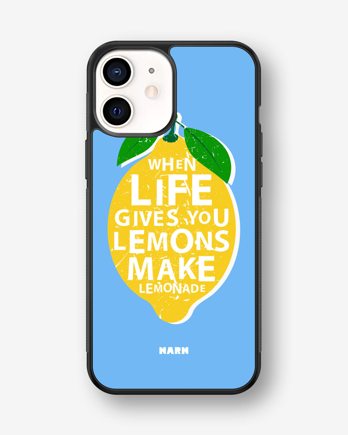iPhone 12 Mini Hard Case – Lemon Quote - View 1