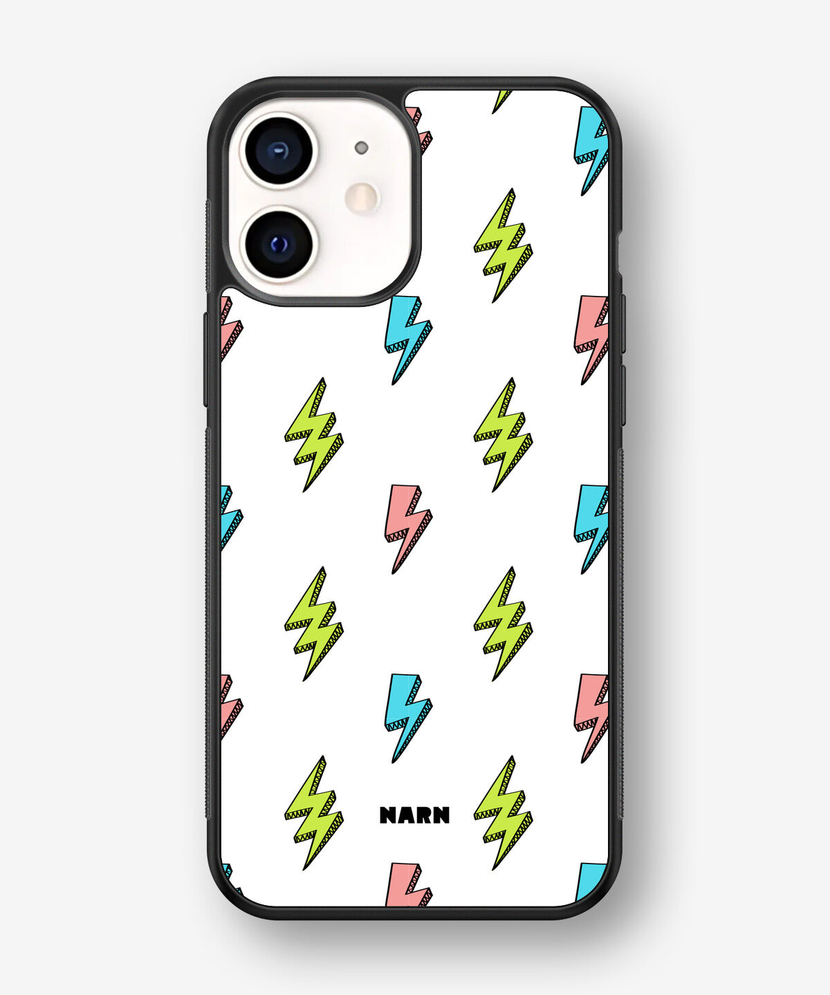 iPhone 12 Mini Hard Case – Lightning Bolts - View 1