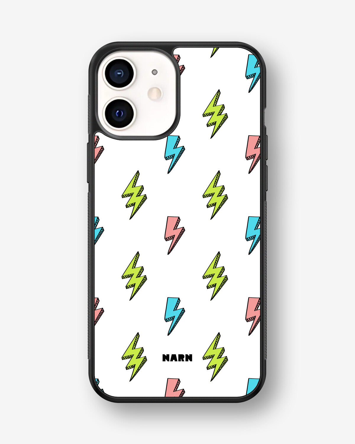 iPhone 12 Mini Hard Case – Lightning Bolts - View 1