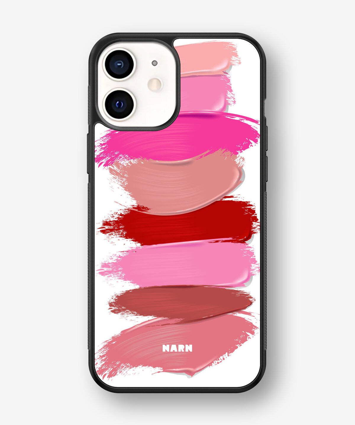iPhone 12 Mini Hard Case – Lipstick Smears - View 1