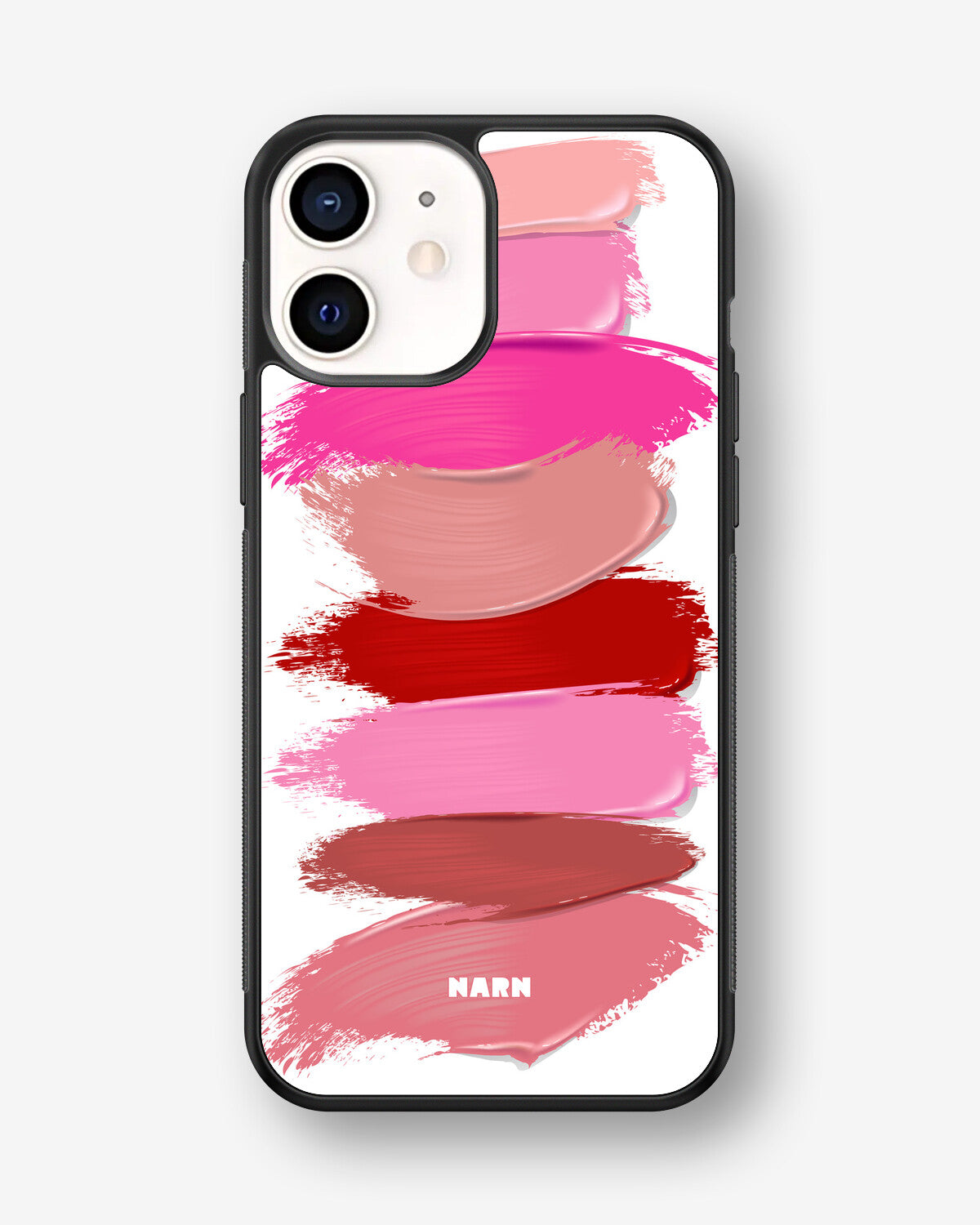 iPhone 12 Mini Hard Case – Lipstick Smears - View 1
