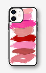 iPhone 12 Mini Hard Case – Lipstick Smears - View 1