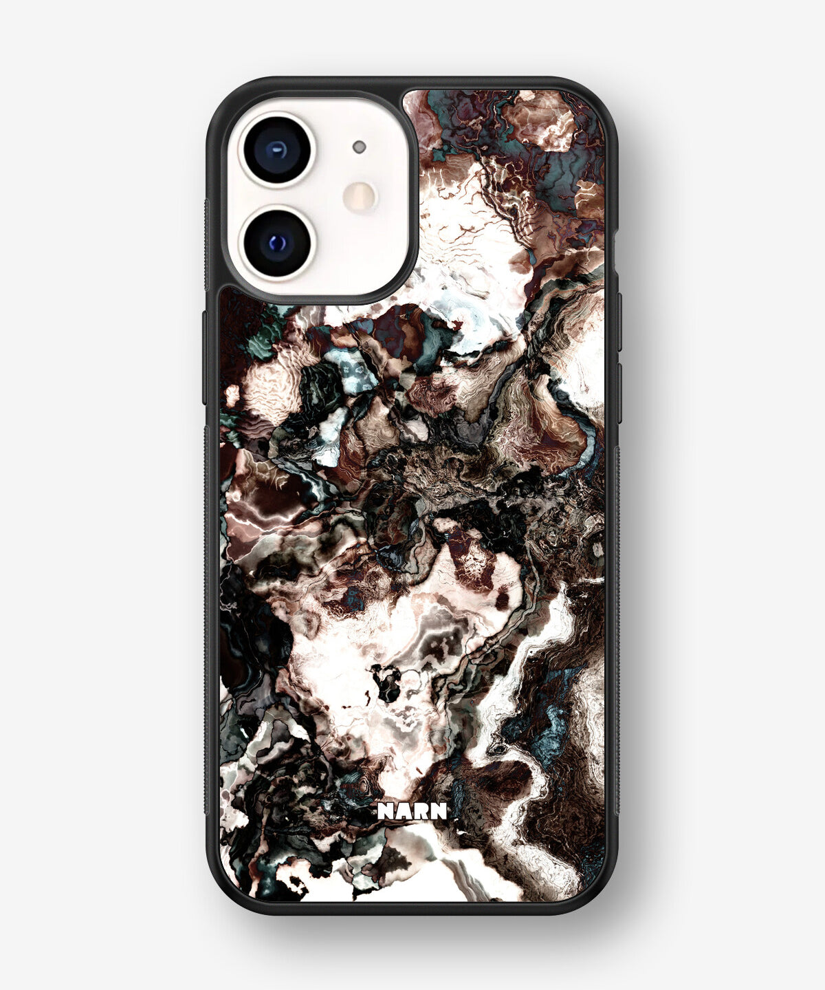 iPhone 12 Mini Hard Case – Marble Brown - View 1