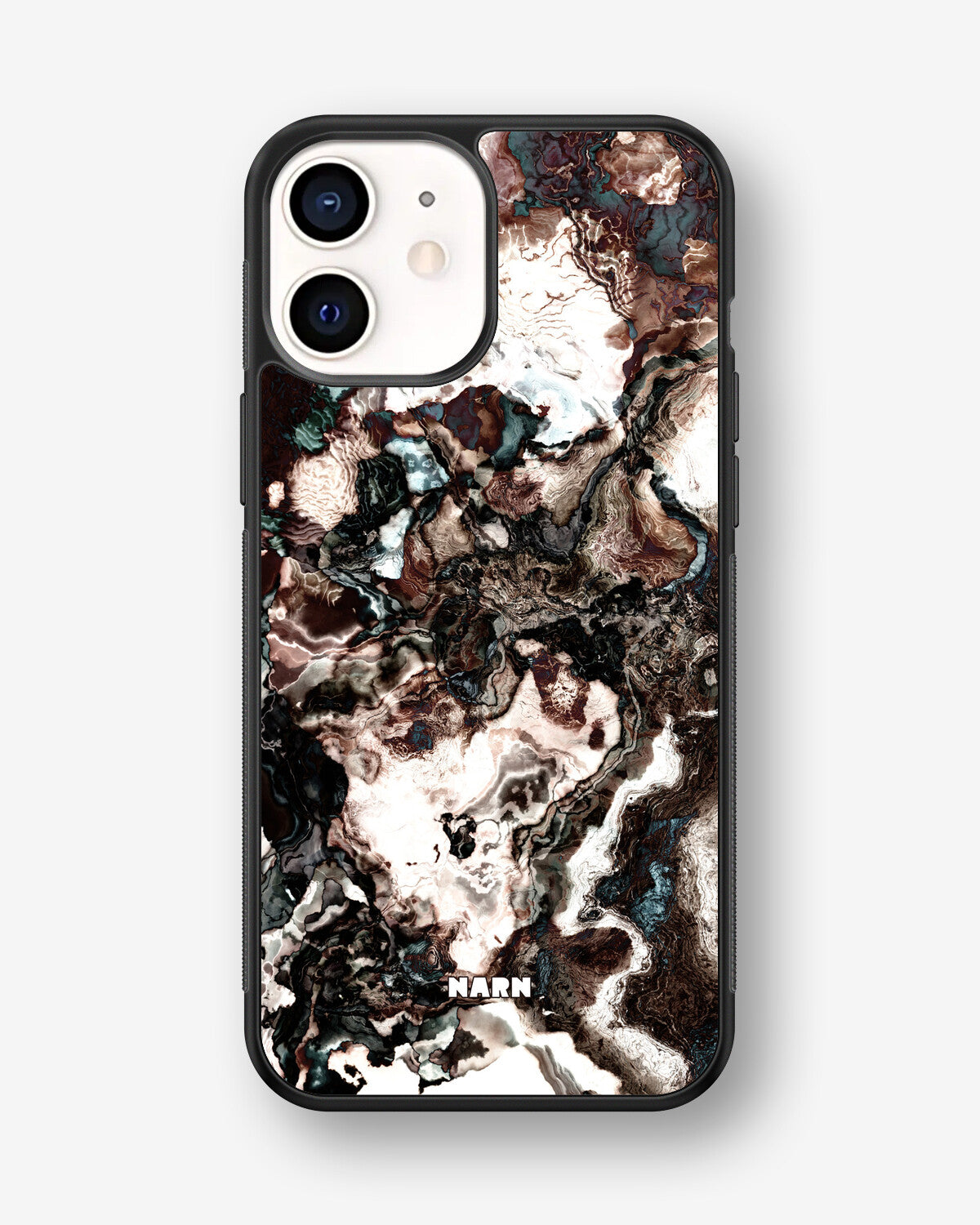 iPhone 12 Mini Hard Case – Marble Brown - View 1