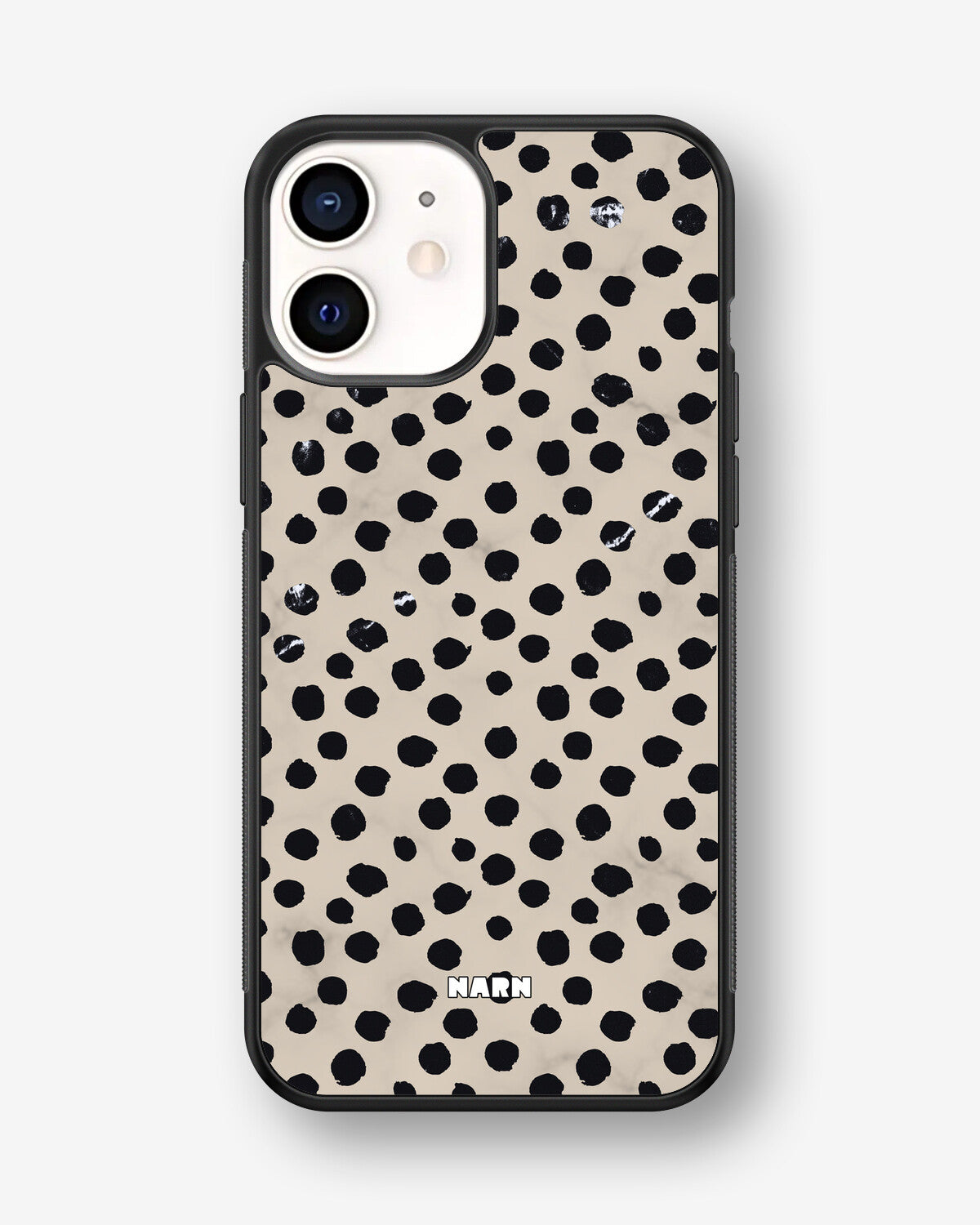 iPhone 12 Mini Hard Case – Marble Dots - View 1