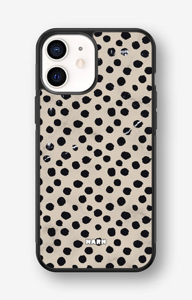iPhone 12 Mini Hard Case – Marble Dots - View 1