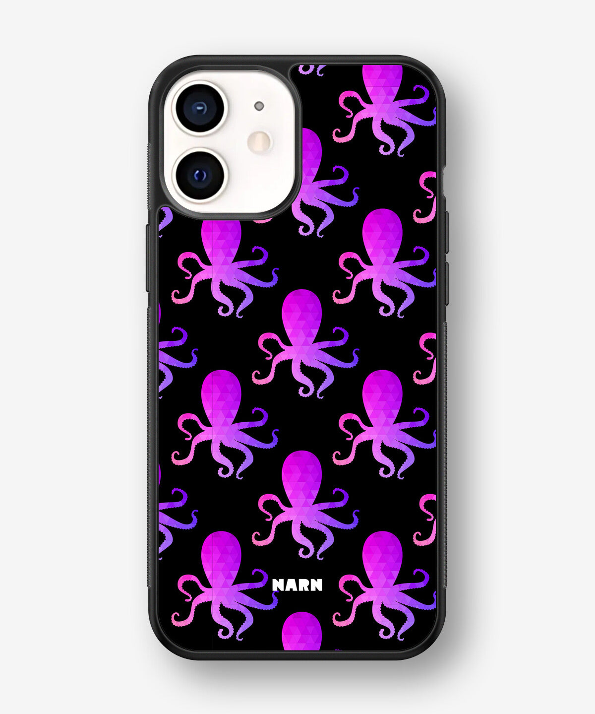 iPhone 12 Mini Hard Case – Octopus Pattern - View 1
