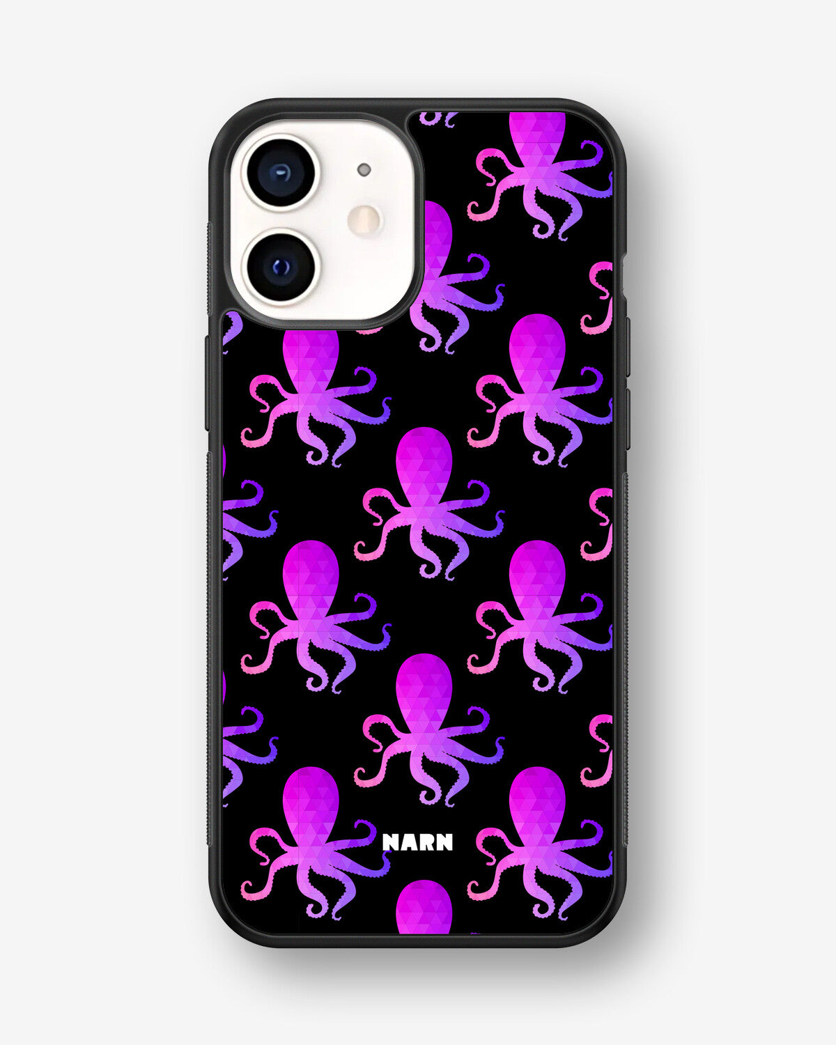 iPhone 12 Mini Hard Case – Octopus Pattern - View 1