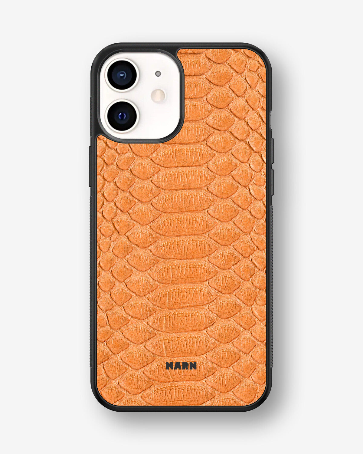 iPhone 12 Mini Hard Case – Orange Snake - View 1
